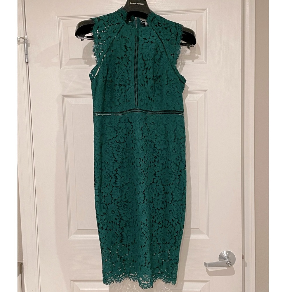 NWT Bardot Emerald Green Lace Dress
